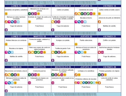 MENÚ DE MARZO 2025